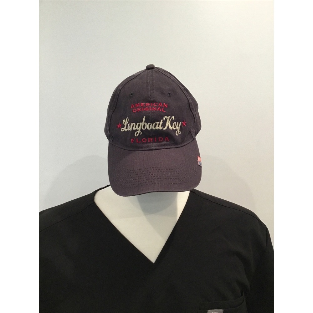 Marco Destin Longboat Key Florida Hat Navy Blue American Original Strapback Cap